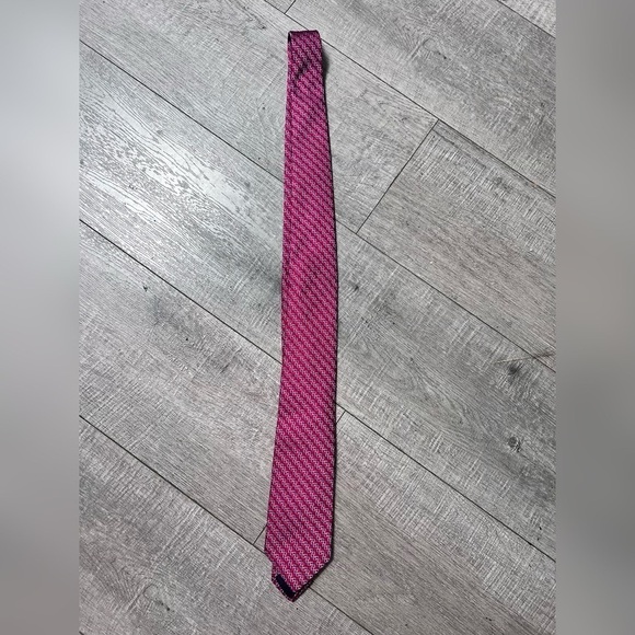 HERMES SOIE LOURDE ROUGE/CIEL/MARINE
656189T Links SILK TIE New WITH TAG SOLD - Picture 2 of 5